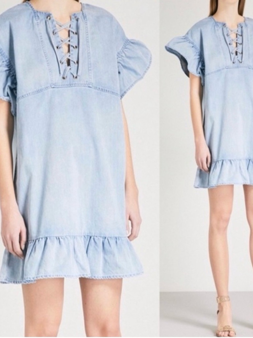 Ulla Johnson Light Blue Jean Dress